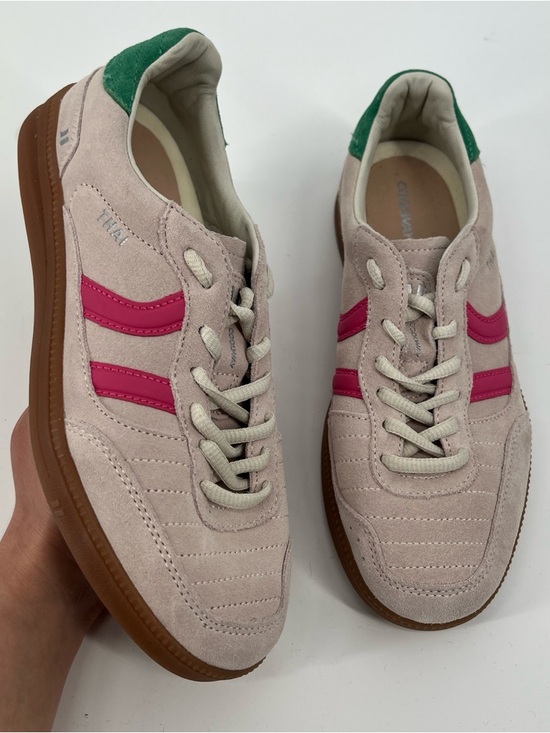 Coolway Shoes - Coolway Thai Nude Pink Suede Upper Lace Up Low Profile Streetwear Sneakers 9